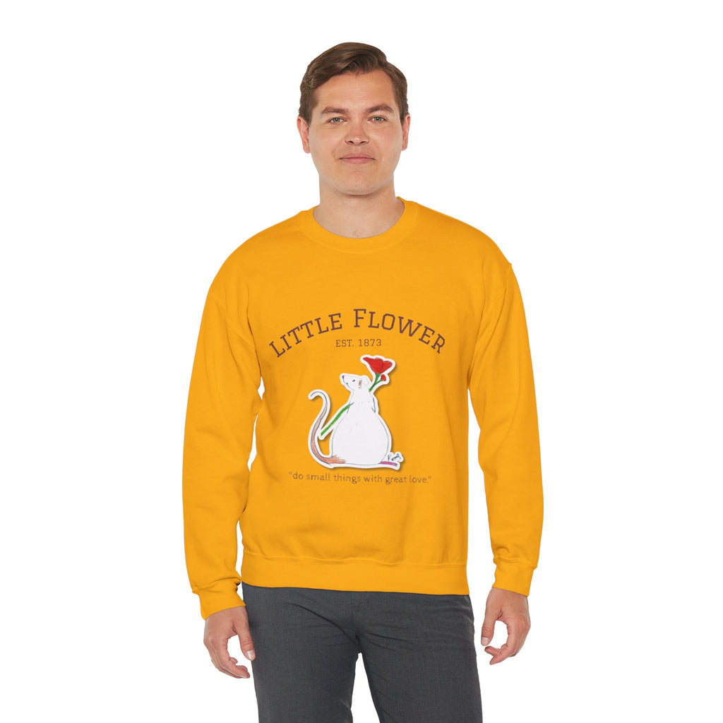 Cozy St. Thérèse, The Little Flower, Cozy Mouse Sweatshirt