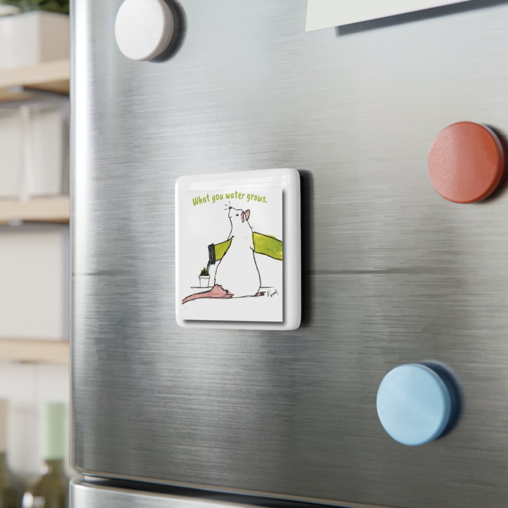 Hand Drawn Mouse Porcelain Magnet