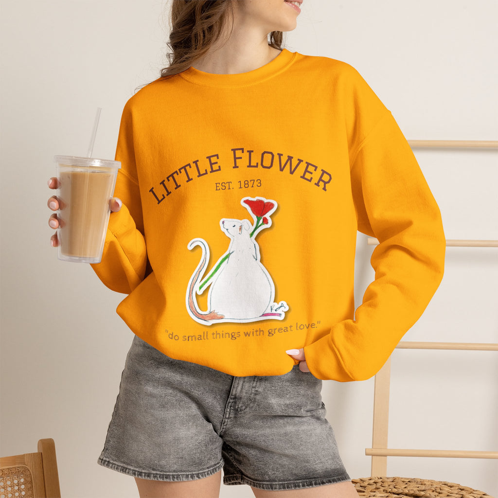 Cozy St. Thérèse, The Little Flower, Cozy Mouse Sweatshirt